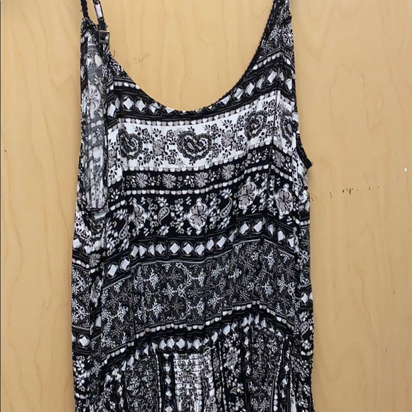 Long black and white romper - Picture 2 of 3